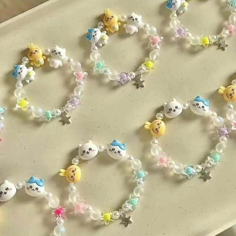 

Anime Chiikawasas Bracelet with A Sense of Niche Design Hachiware Usagi Bracelet New Couple Cartoon Bracelet Accessories Gifts