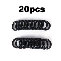 Diving Sports O-Rings Kit Scuba Diving Dive Rubber 20pcs Accessories Black Refill Dive O-Ring Repair Replacement