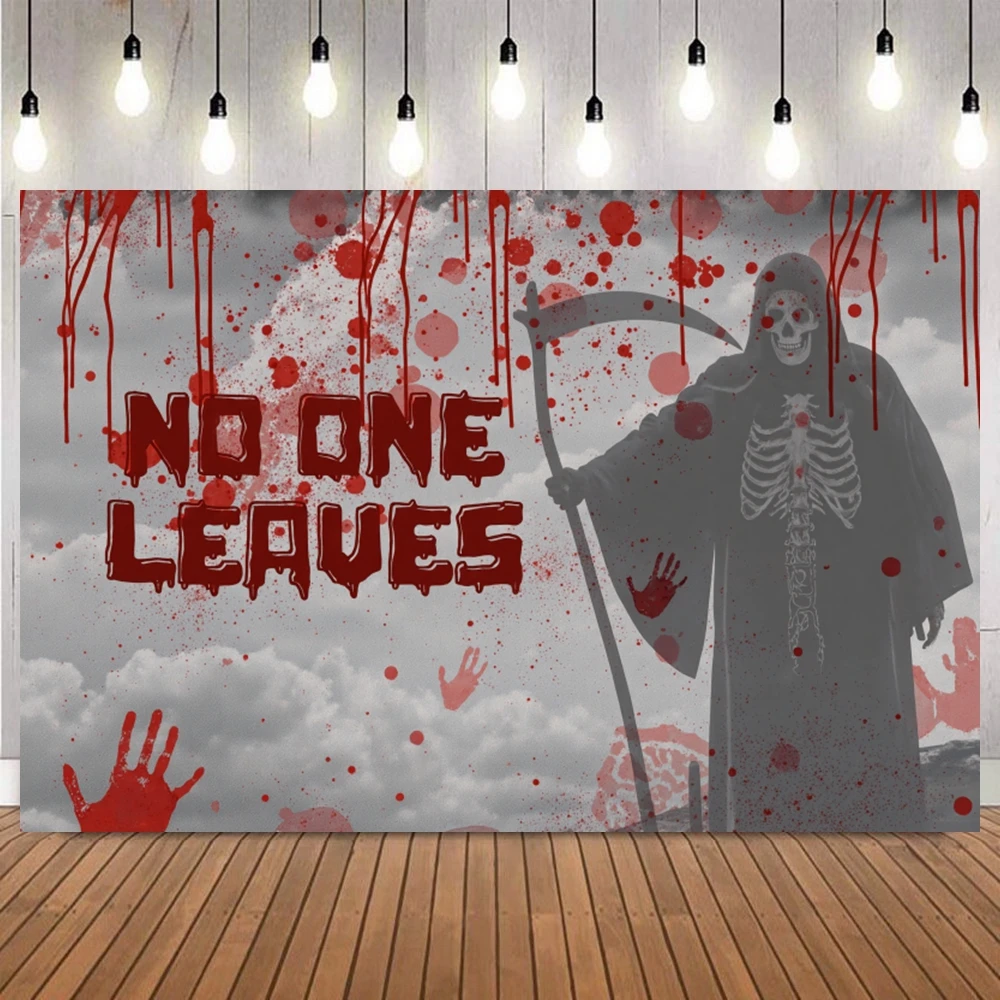 Horror Halloween Photography Backdrop Hospital Classroom Bloody Haunted House Mortuary Scary Halloween Photo Background Banner