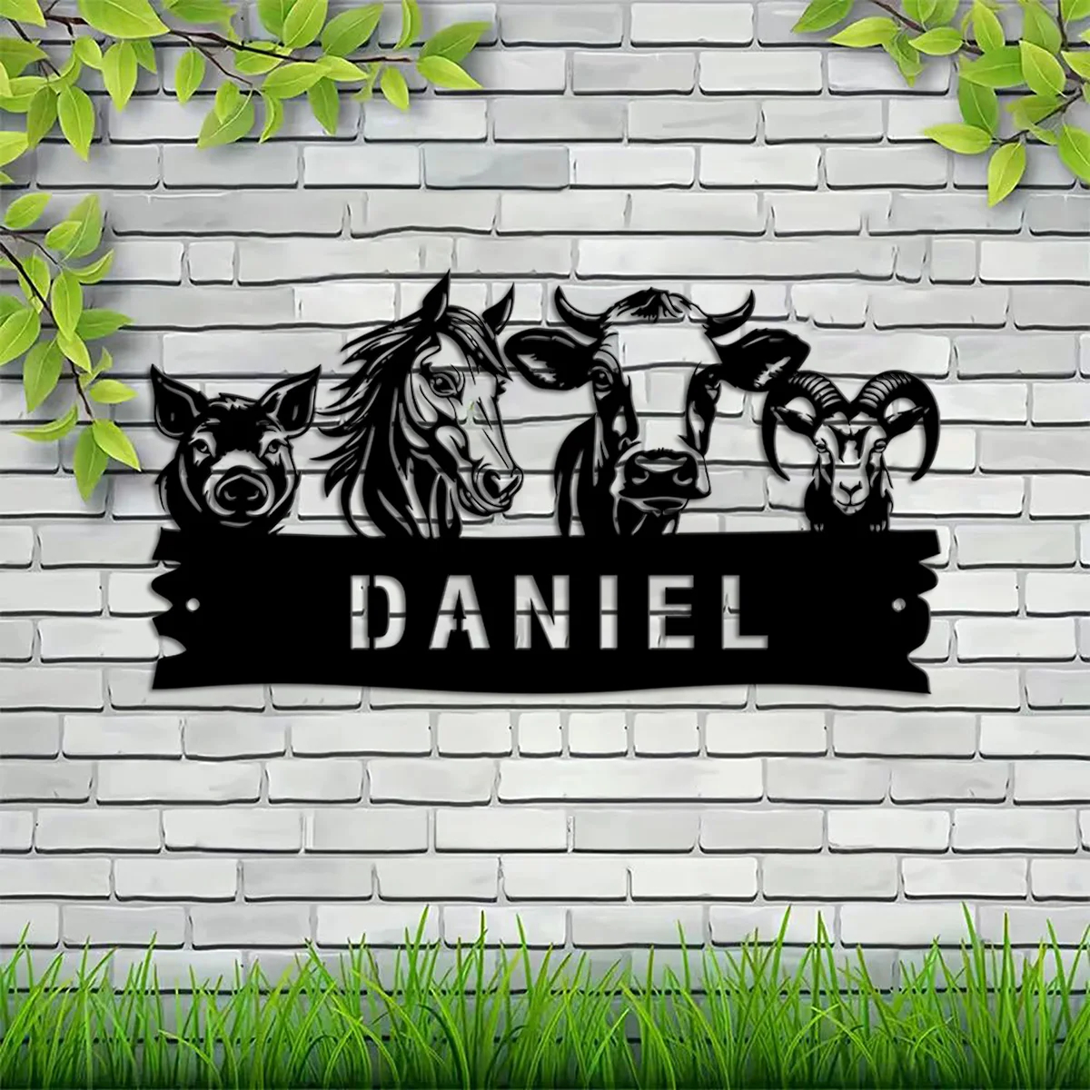 

Custom Personalized Animals Farm Sign, Custom Metal Farm Sign, Farmer Home Decor, Farmhouse Decor, Farmer Gift, Barn Sign