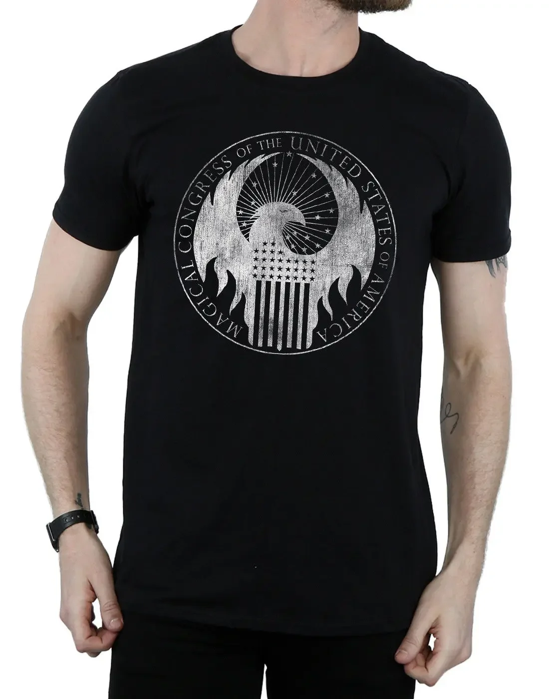 

Fantastic Distressed Magical Congress T-Shirt 100% Cotton O-Neck Short Sleeve Summer Casual Mens T-shirt Streetwear