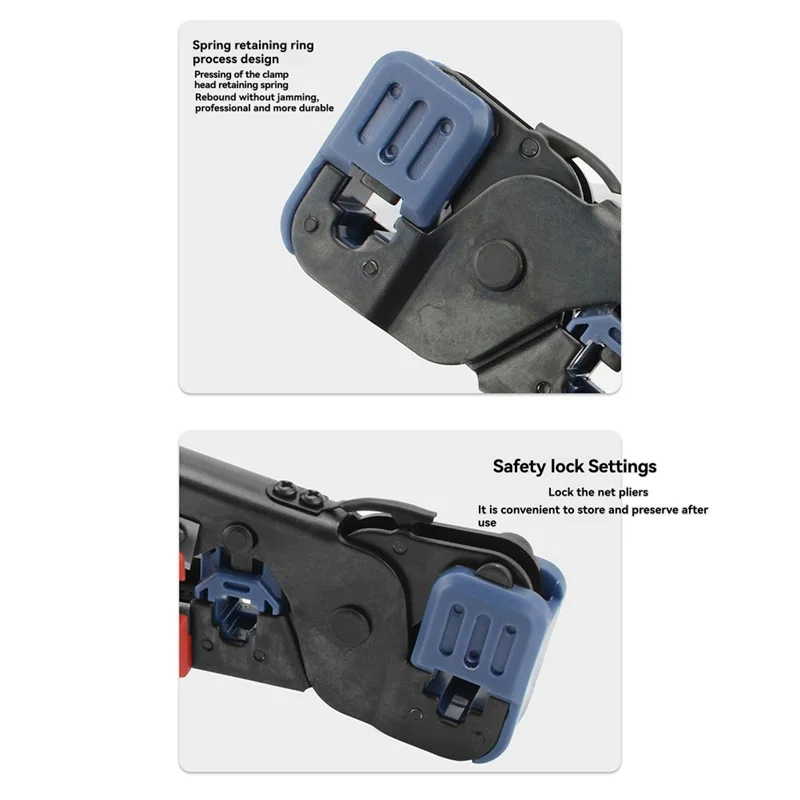 A25F-Strumento per crimpare e crimpare RJ45 RJ11 Strumento per crimpare con spelafili TAA(RJ4511TOOL)