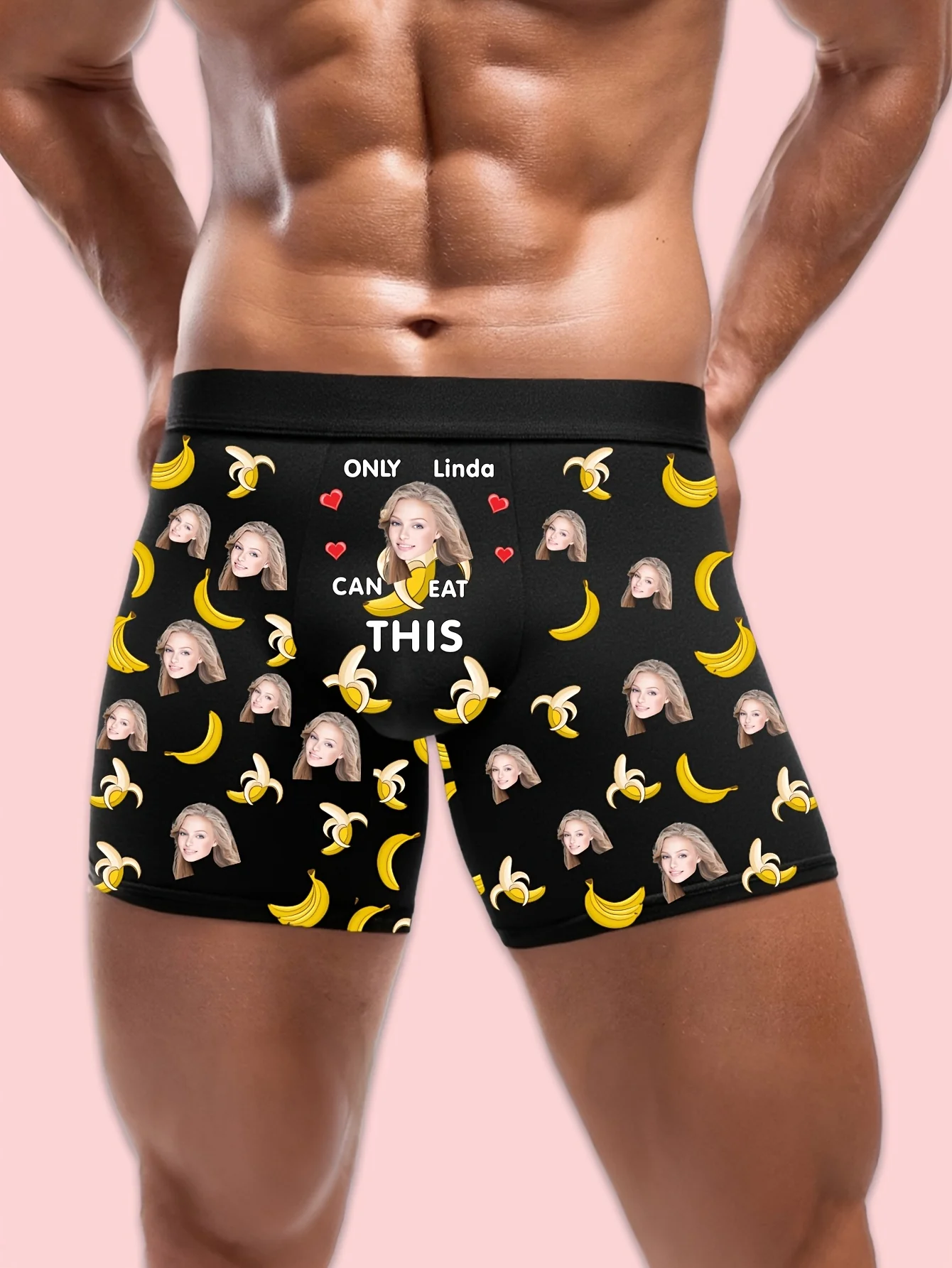 Personalized Men'S Boxer Briefs Customize with a Memorable Picture, Such As a Beautiful Outdoor Moment. This 1 - Piece