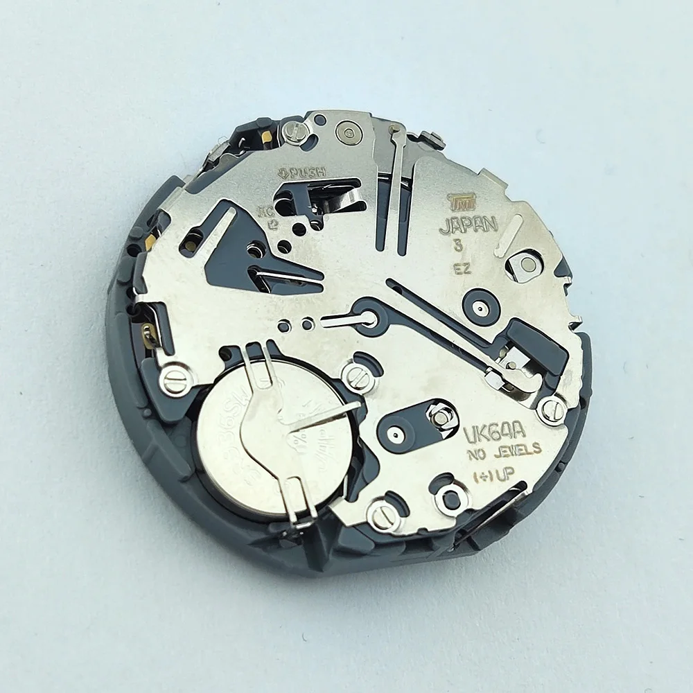 VK64 Movement Quartz Date Chronograph Original Japanese VK64/VK64A Movement White At 6 O'clock Date Fits VK Series VK64A Watch