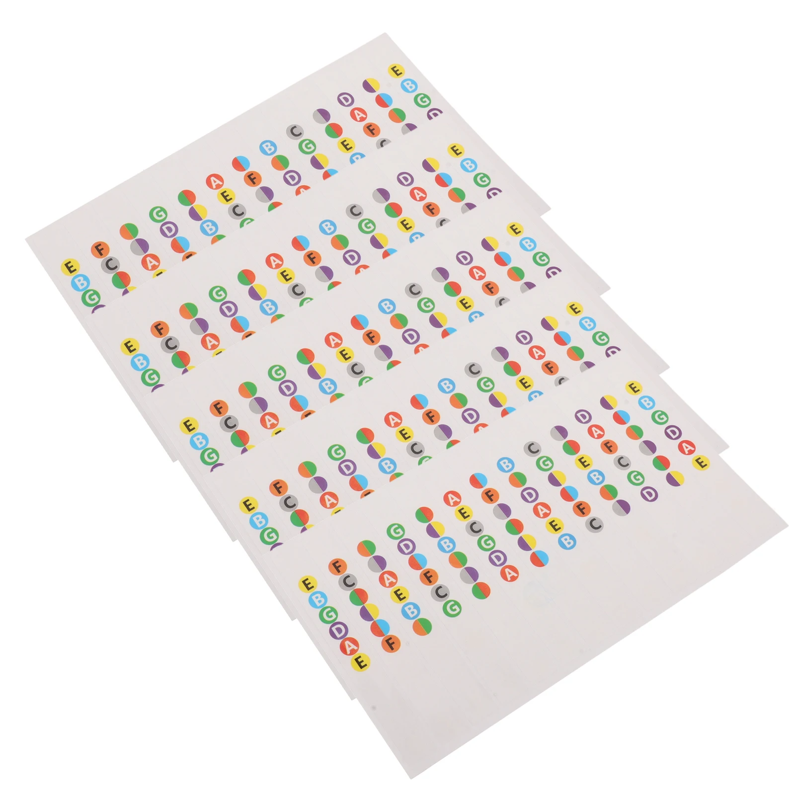 

5pcs Guitar Fretboard Stickers Color Coded Beginner Friendly Versatile For Bass Electric Guitars Violin Ukulele Kalimba Note
