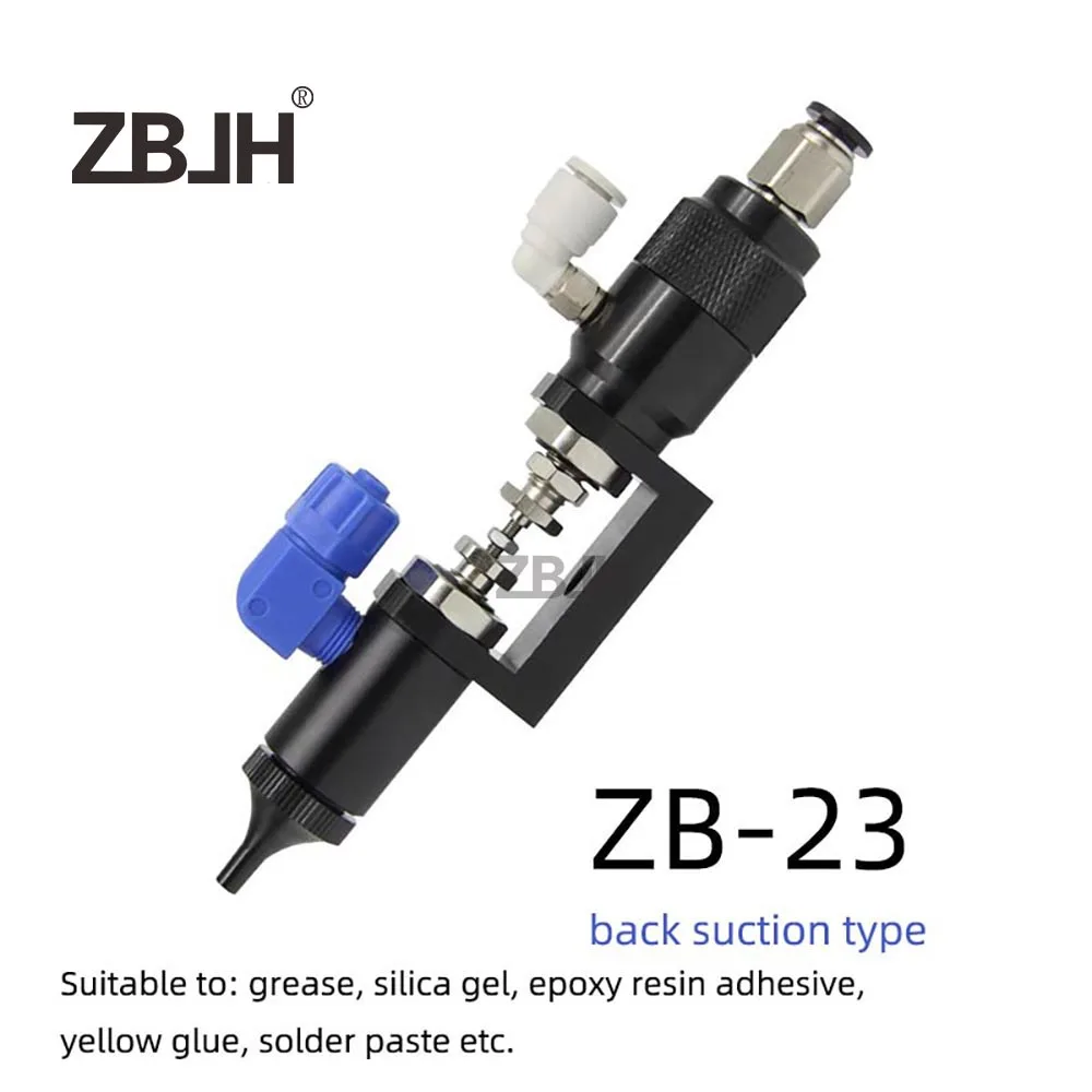 Dedal de válvula dispensadora de pegamento, tipo de succión trasera