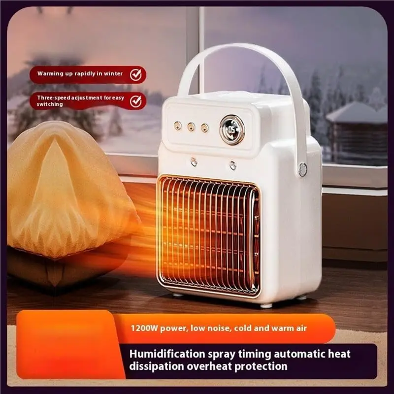 ASWUT-2-In-1 加湿器付きヒーター 過熱保護機能付きヒーター オフィス用ヒーター EU プラグ