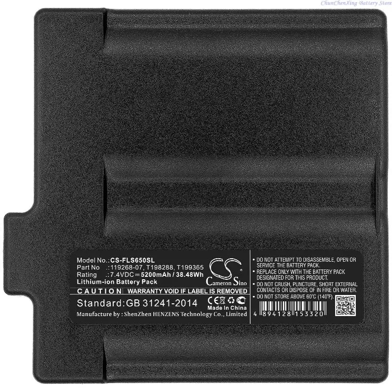 Cameron Sino 5200mAh/6800mAh Thermal Camera Battery for FLIR Division T199365ACC, ThermaCAM S60, S65, P60, P65,B20, P25, P20