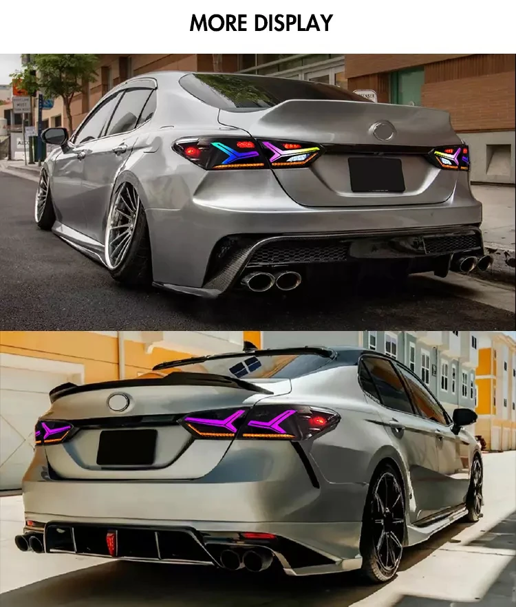 Taillights for Toyota Camry SE XSE LE XLE TRD Tail Light 2018-2023 Rear Lights Assembly Hybrid 8th Gen Accessories Lambo Led