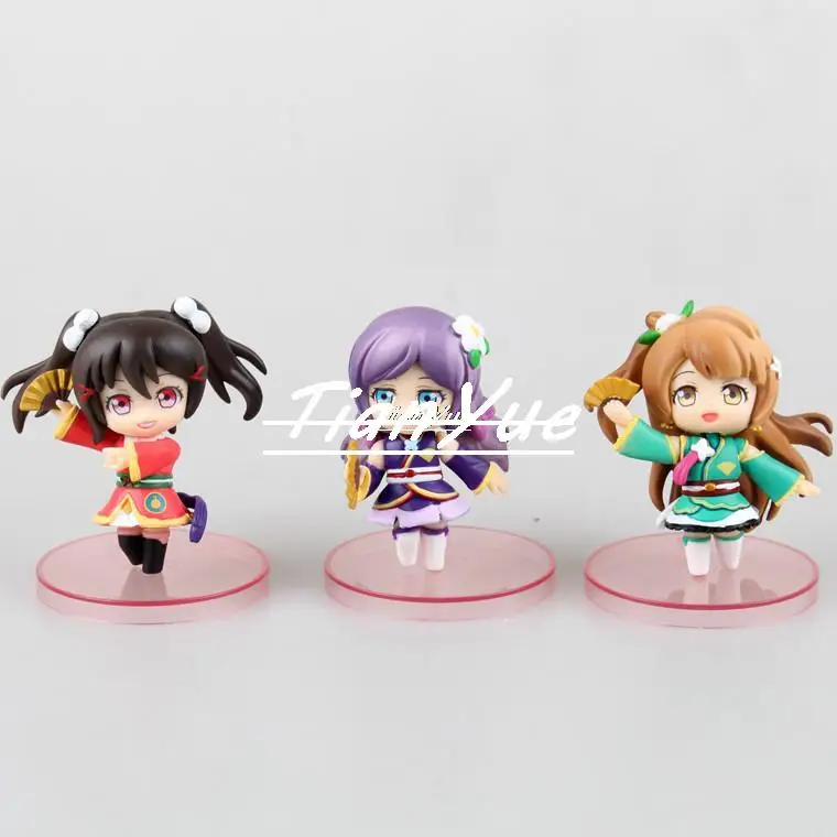 Anime Love Live Natsuiro Egao Jump ! 9pcs/set Kotori Minami Q ver. Figure PVC Figure Collectible Model Toy 6cm