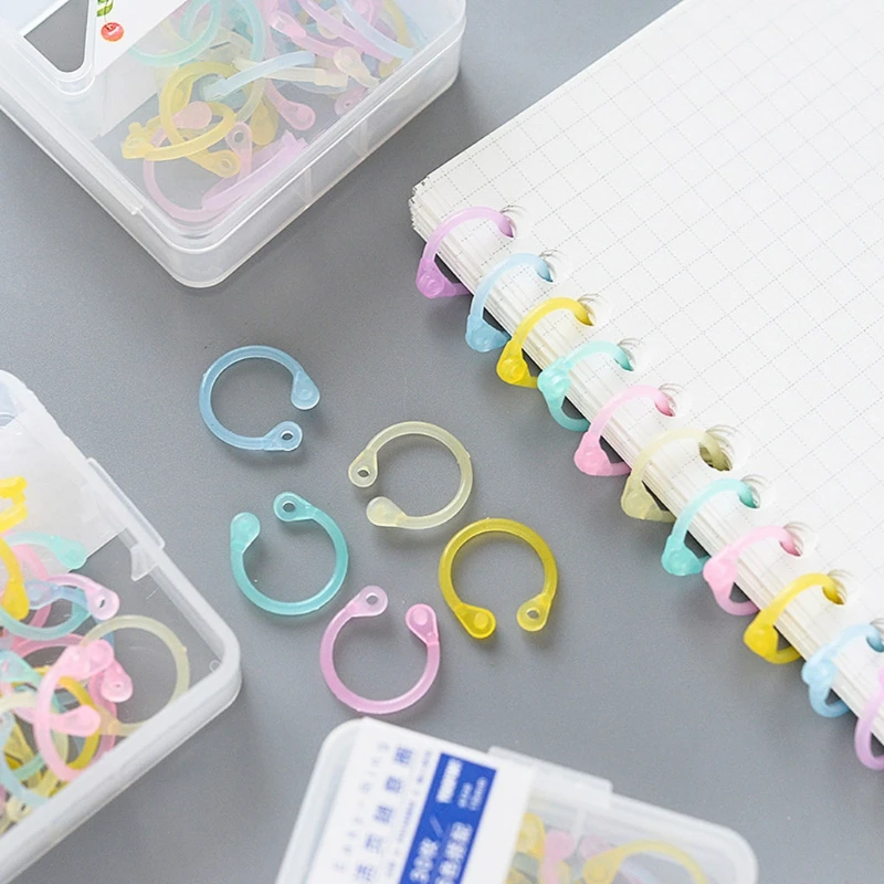 Creative Binder Ring Plastic Book Ring Multifunction Circle Album Loose Leaf Book Binder Hoop Office Binding Supply