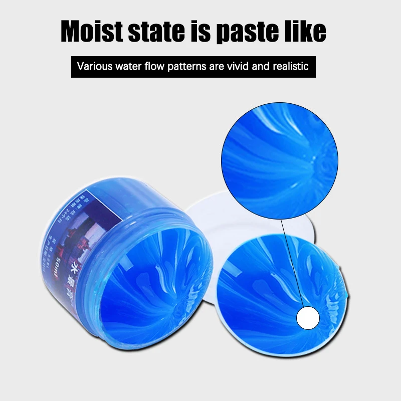 

50ml DIY Modeling Waterscape Paste for Scene Making - Simulated River Ocean Lake Static Water Effect Cream for Diorama