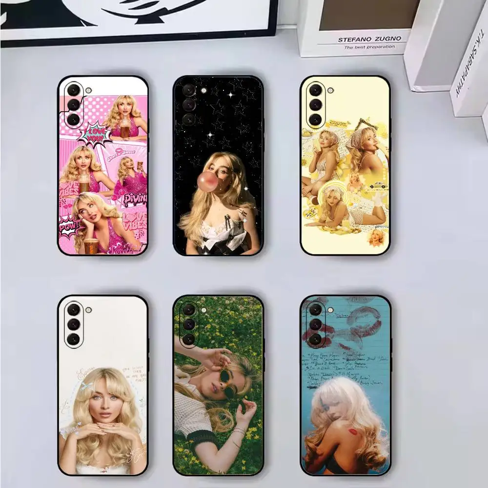 S-Sabrina C-Carpenter Singer Phone Case For Samsung Galaxy A73,A72,A71,A70,A53,A52,A51,Others Soft Black Cover