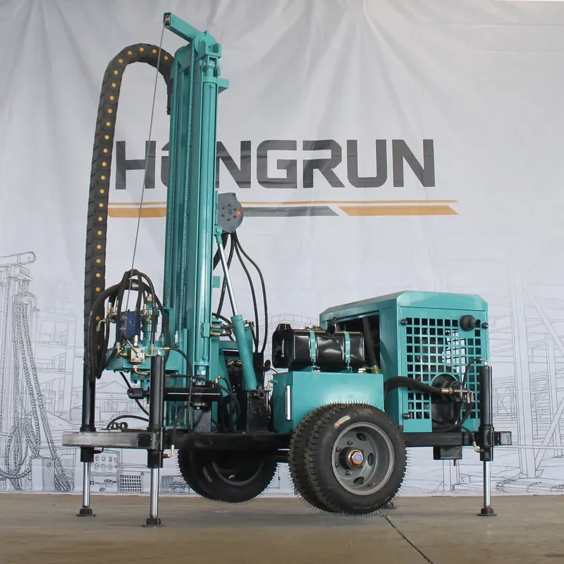 Hot Sale Heavy-Duty Stable Hydraulic Drilling Machine, Smooth Cold Start for Harsh Geological Well Drilling HR-300T