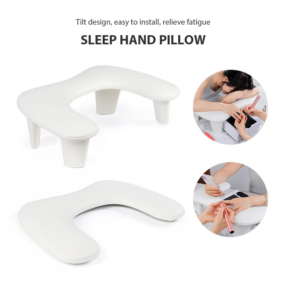 Manicure Hand Rests Holder Nail Art Hand Pillow Manicure Nail Cushion Two Hands Support Table Arm Rest Cushion Stand For Nails