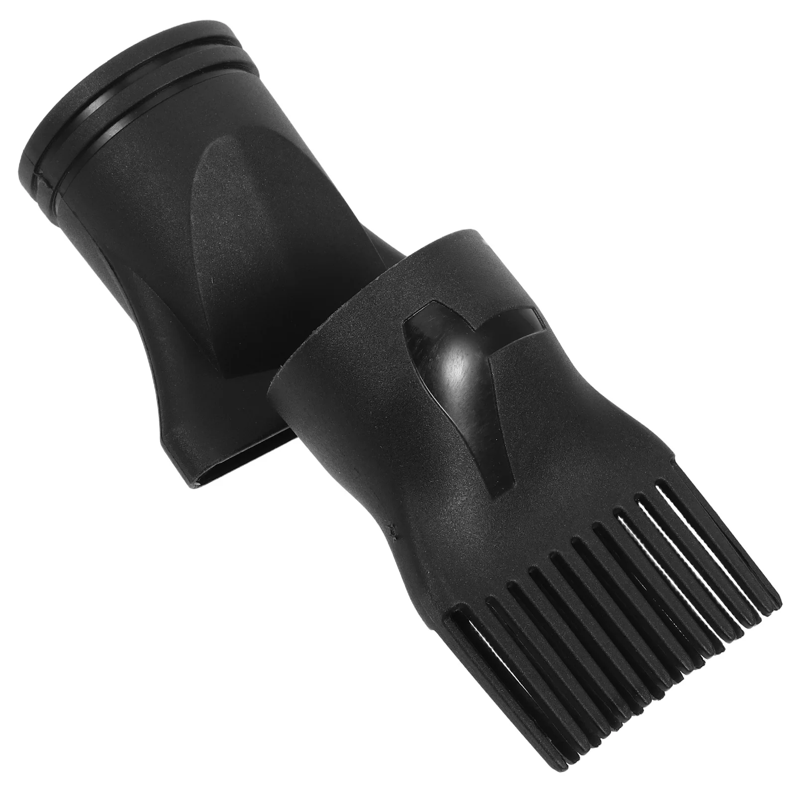 

2pcs HairDryerNozzle BlowAttachment BlackPlastic Concentrator Multifunctional HighTemp Resistant UniversalCompatibility Travel