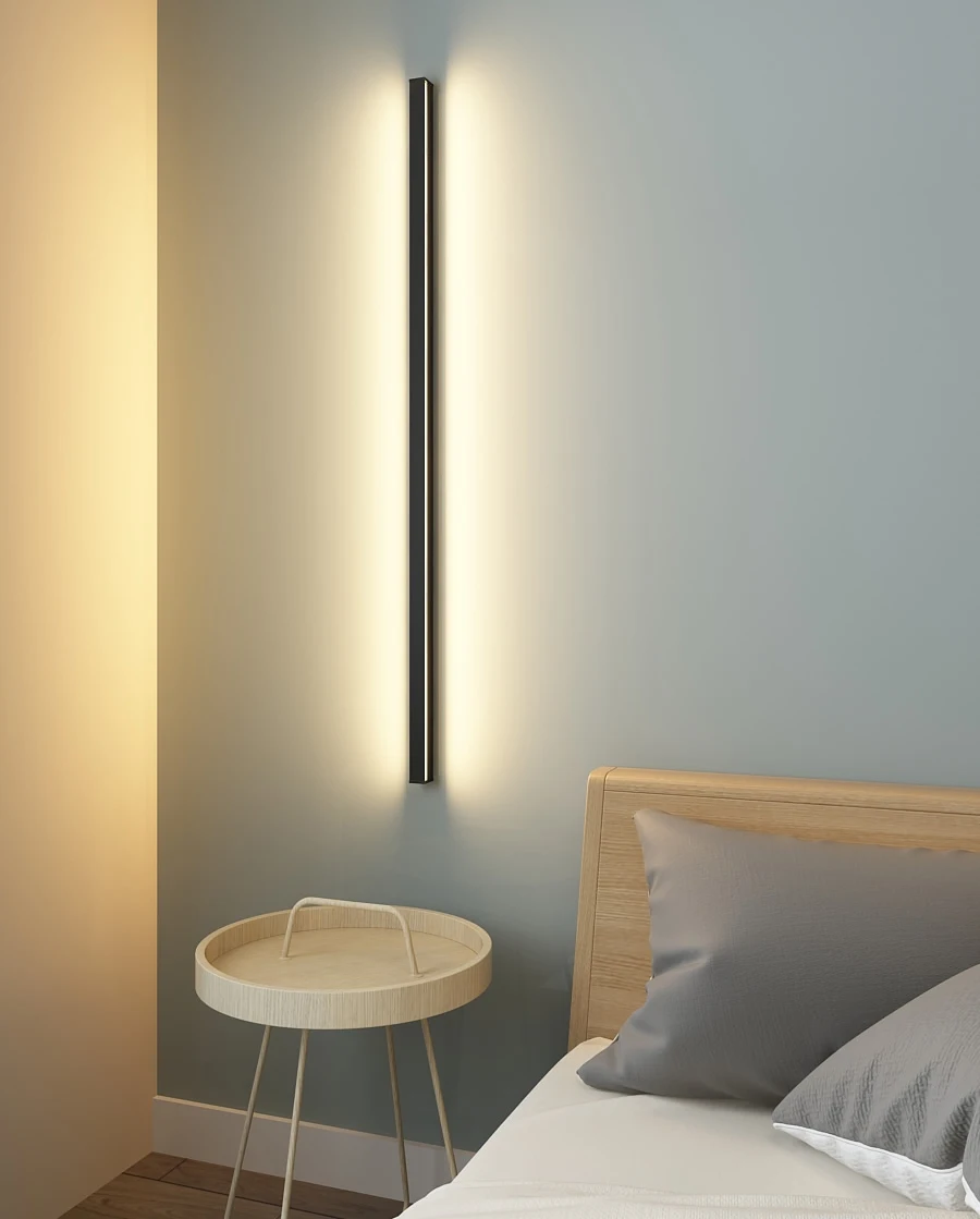 Minimalist Linear Wall Lamp led Atmosphere  Lighting for Living room Bedroom Hotel