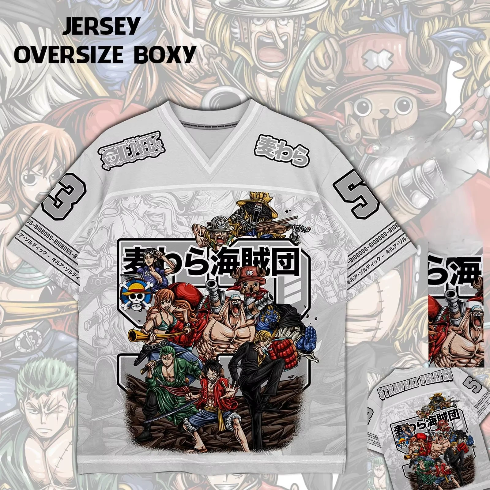 2026 Summer One Piece Luffy Retro Cosplay T-shirt Men's Oversized 3D Printed Short-sleeved Family Unisex Children's Sports Shirt