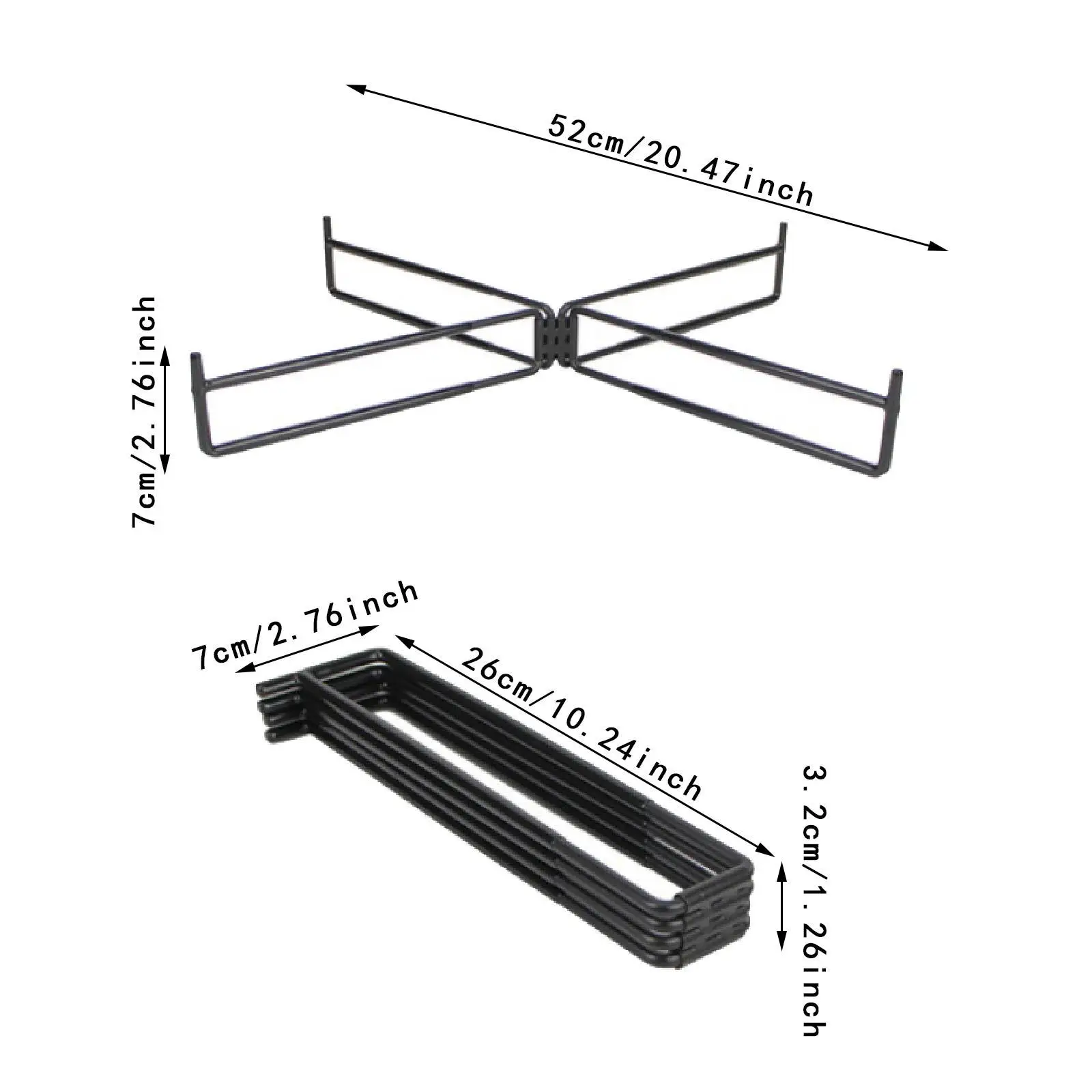 حامل تبريد معدني ثابت قابل للطي للسفر والمشي لمسافات طويلة والشواء #6