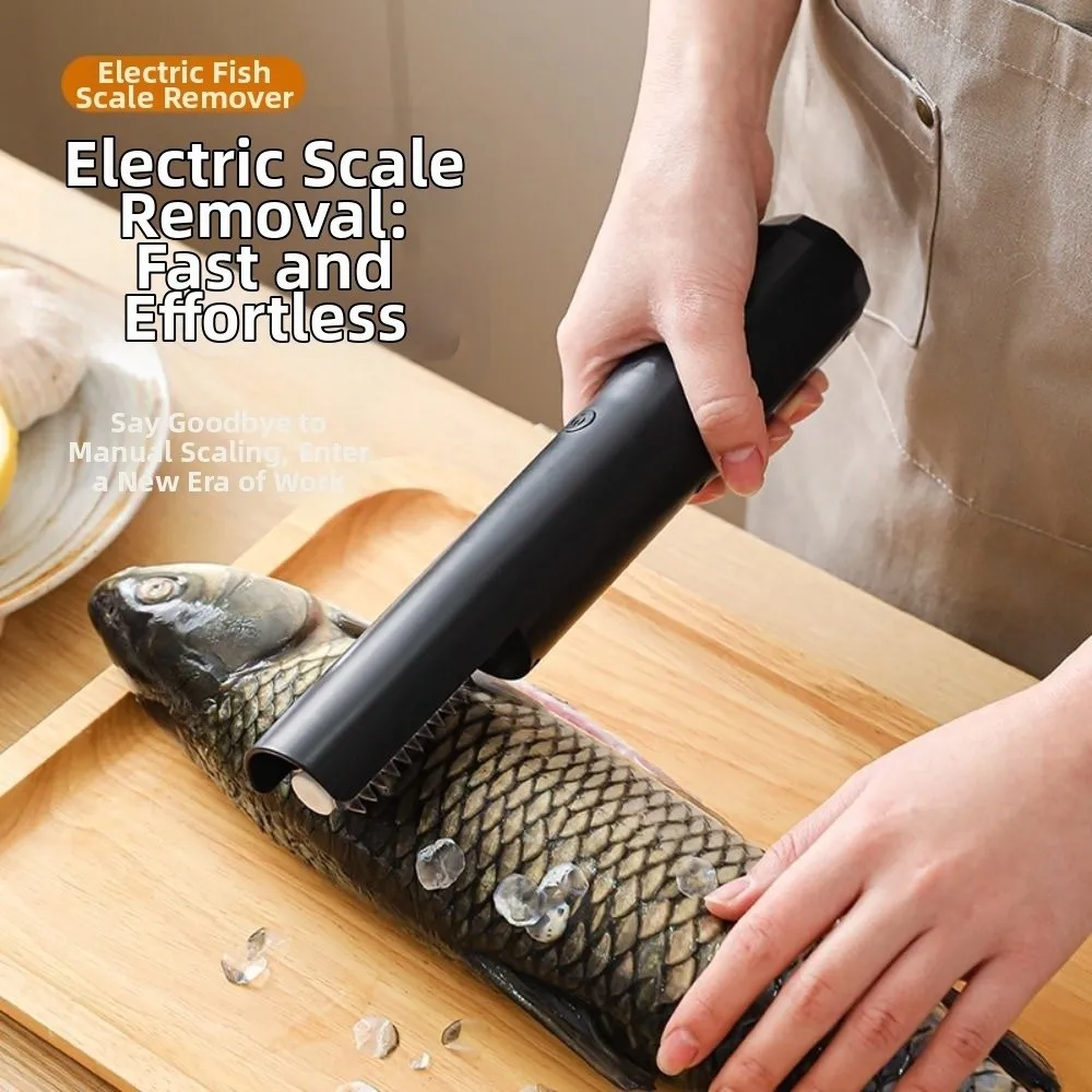 Wireless Electric Fish Scale Remover Stainless Steel Anti-Splash Rotating Electric Coconut Grater Waterproof Seafood Tools