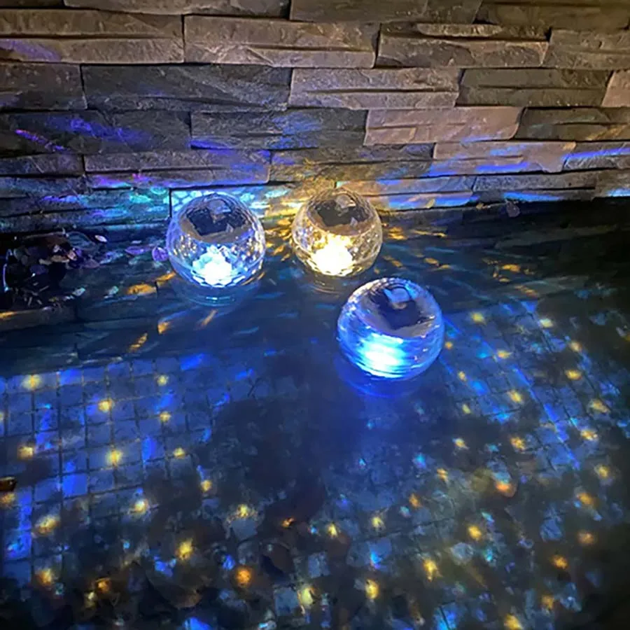 RGB Color Changing Waterproof Floating Solar Pool Lights