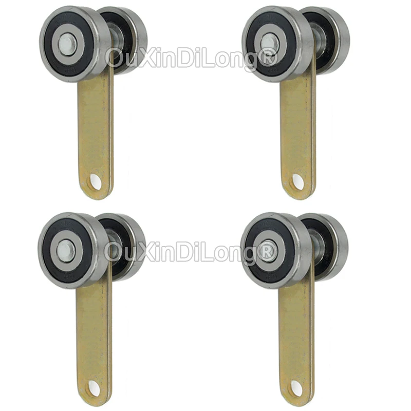 10PCS Heavy Duty Sliding Door Hanging Wheel Double Bearing Pulley Slide Rail Hanging Door Sliding Door Roller Accessories GF1094