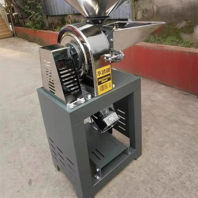 التجارية 150-250 كجم/ساعة مسحوق الطعام الجاف ميلر الفولاذ المقاوم للصدأ عشب الحبوب مسحوق التوابل طاحونة عالية السرعة آلة مسحوق الدقيق