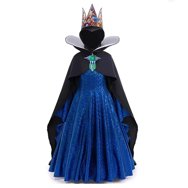 

New Halloween Cosplay Costume Kids Evil Queen Princess Snow White for Children Girls Dress Carnival Fancy 2026★