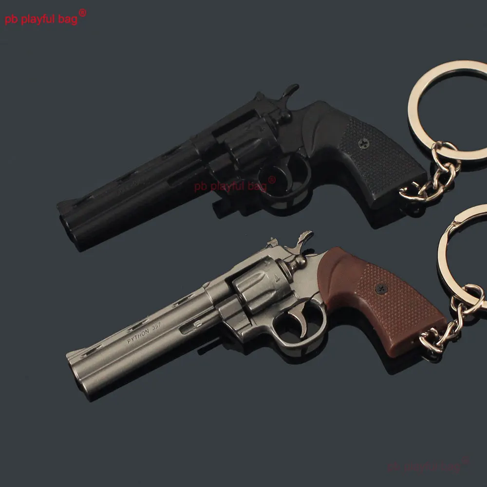 1:3 Abnehmbare Metall Mini Revolver Modelle Legierung Anhänger Spielzeug Schlüsselbund CS Spiel Waffe Modell Action Figur Weihnachten Geschenke ZG375