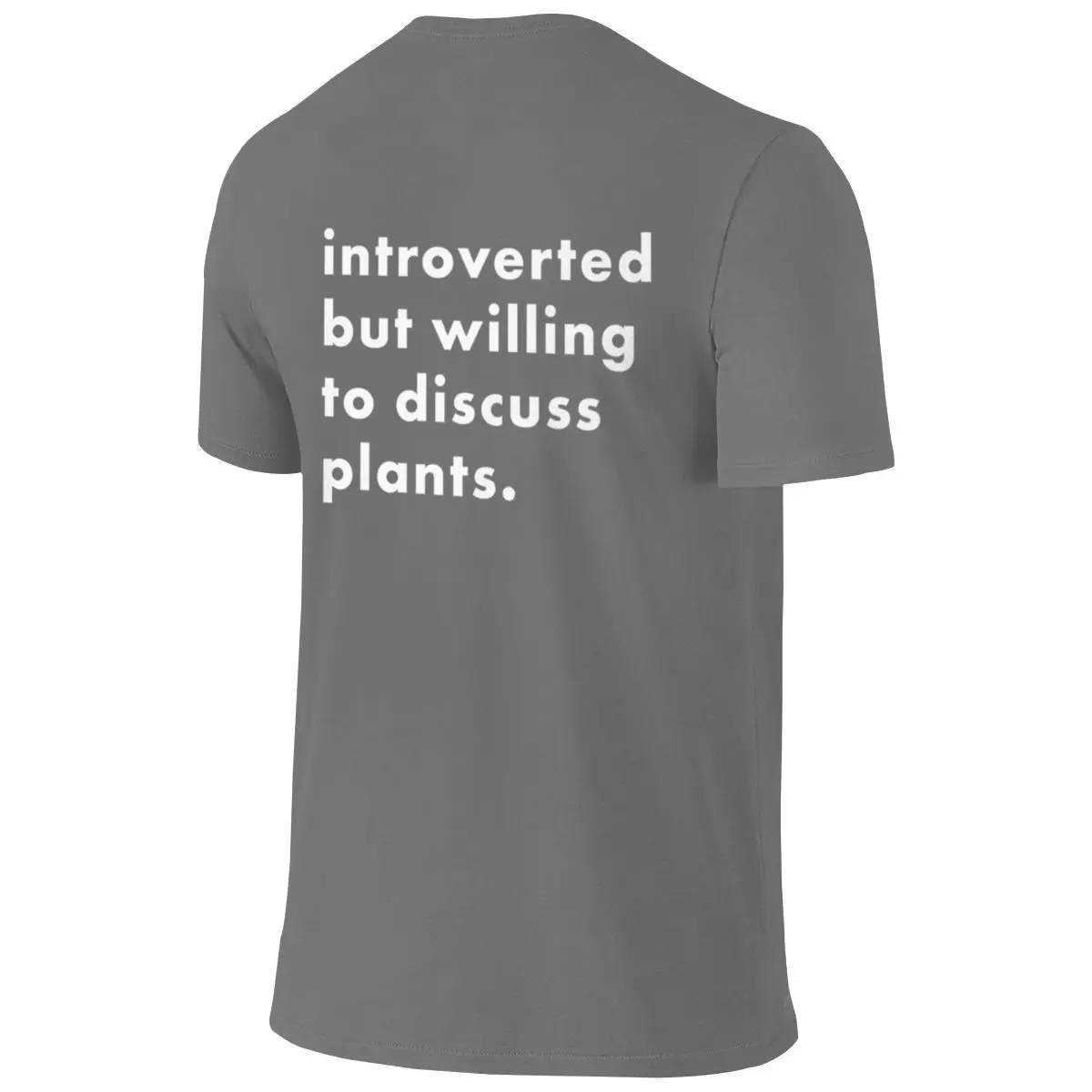 Introverted But Willing To Discuss Plants Travel Reversible T-shirt Minimalist Street Style Simple And Elegant Shirt