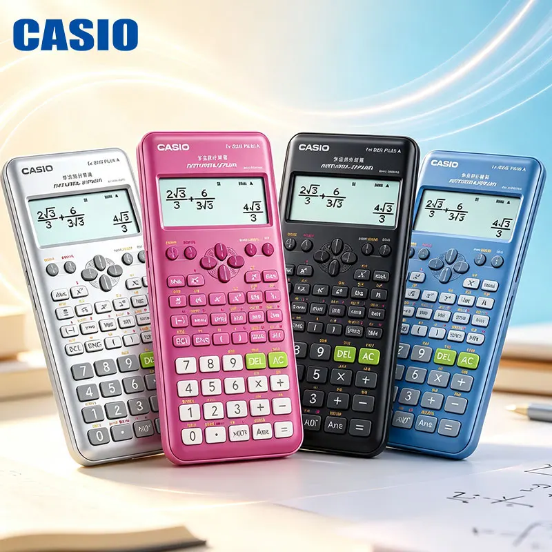 Casio 82ES-PLSA/DH-12/FX-991CN CW Hd grayscale screen scientific calculator portable lesson brush multi-color selection