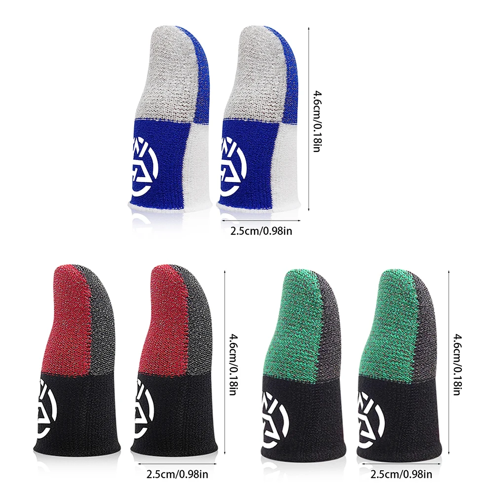 1-10Pairs Gamer Finger Sleeves Sweatproof Anti Slip Gamer Finger Covers Touch Screen Fingertips Sleeve For PUBG Mobile Game