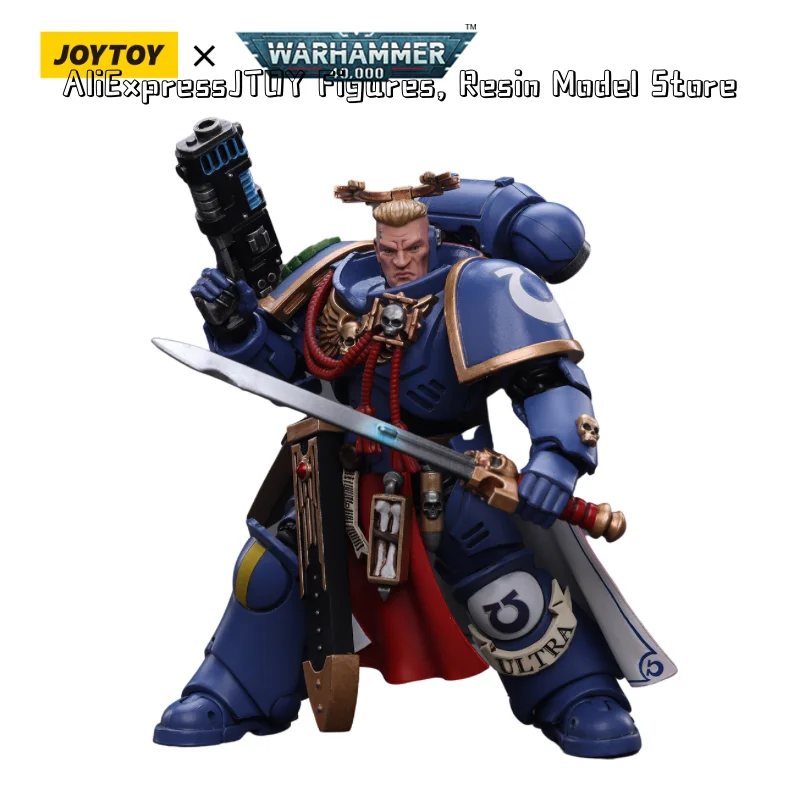 [IN STOCK] JOYTOY 1/18 40K Action Figure Primaris Captain With Power Sword And Plasma Pistol Anime Military Model Free Shipping