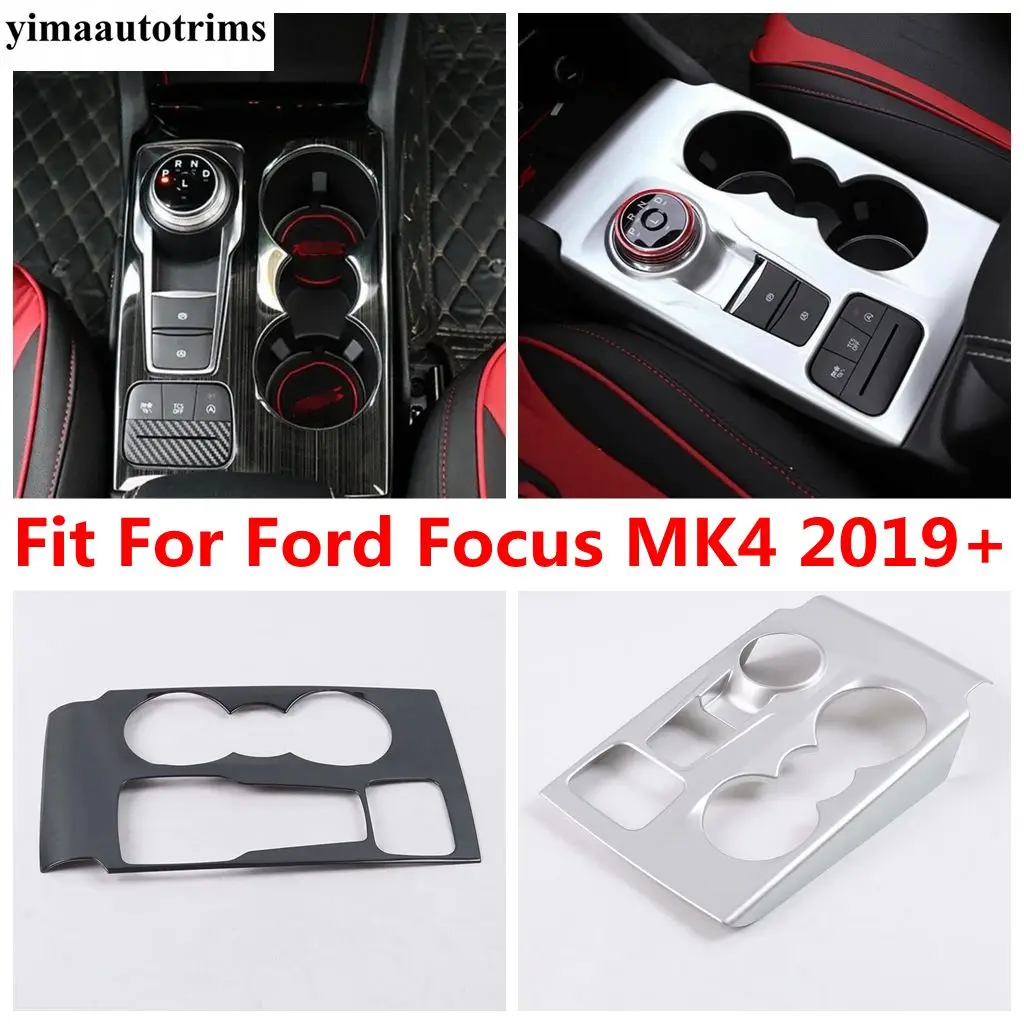 

Central Console Shift Gear Panel Decoration Cover Trim For Ford Focus MK4 2019 - 2021 ABS / Stainless Steel Accessories Interior