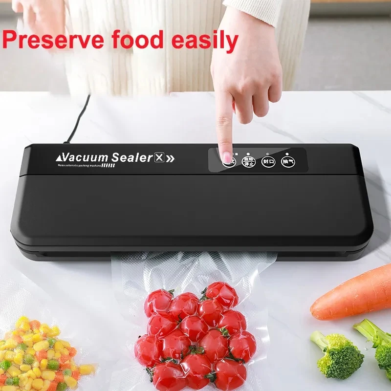 Food Vacuum Sealing Machine 60kpa Dry And Wet Food Preservation Vacuum Sealing Machine With 10 Free Vacuum Belts