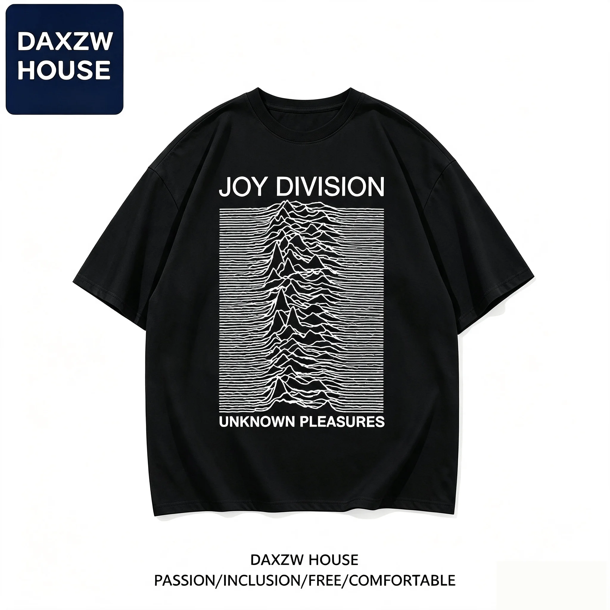 Joy Division UNKNOWN PLEASURES Vintage T-shirt Fashion Casual Streetwear Cotton Men T Shirt New TEE TSHIRT Womens Tops Fashion