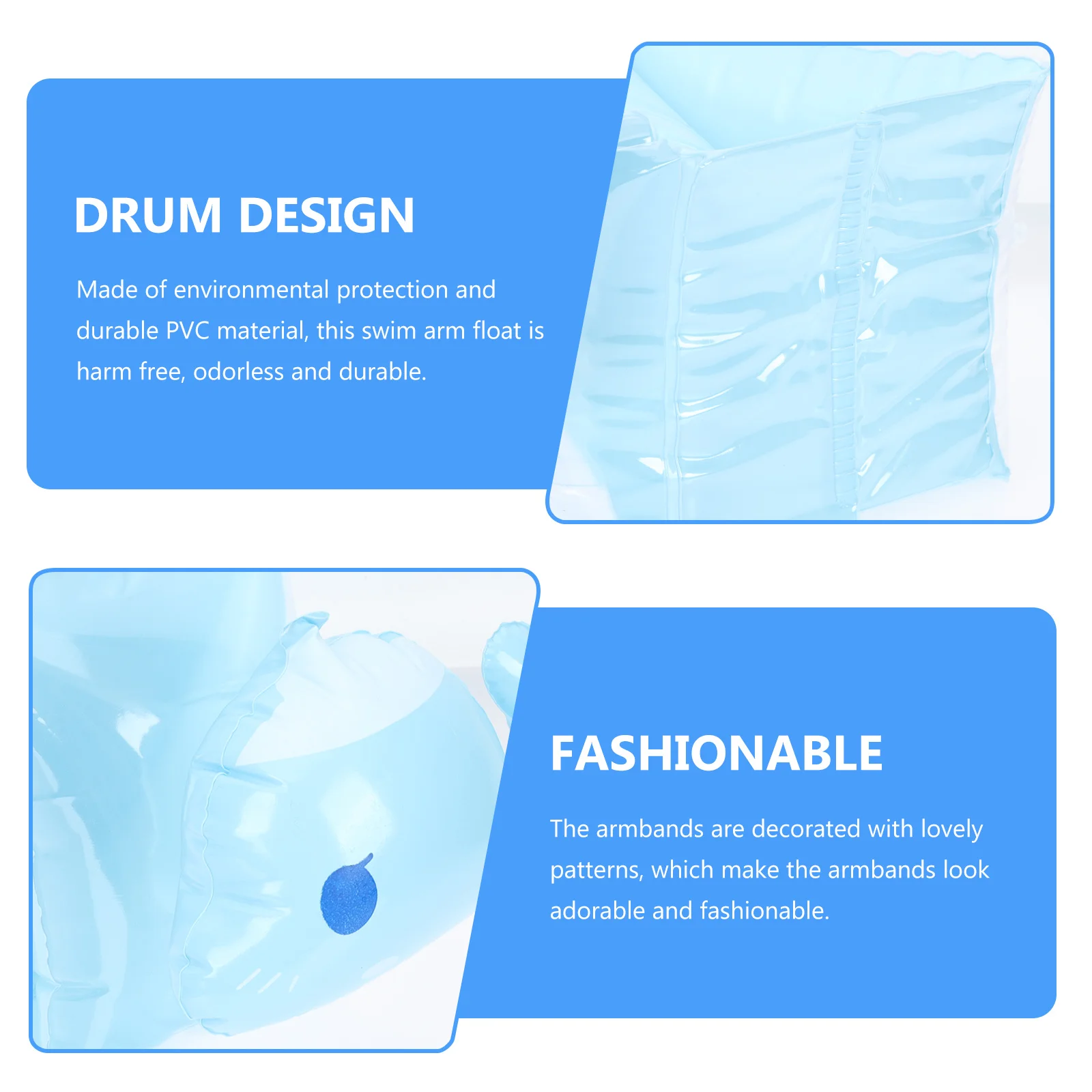 

2 Pcs Swimming Float Sleeves Arm Kids Floaties Supplies Armband Floating Pineapple Child