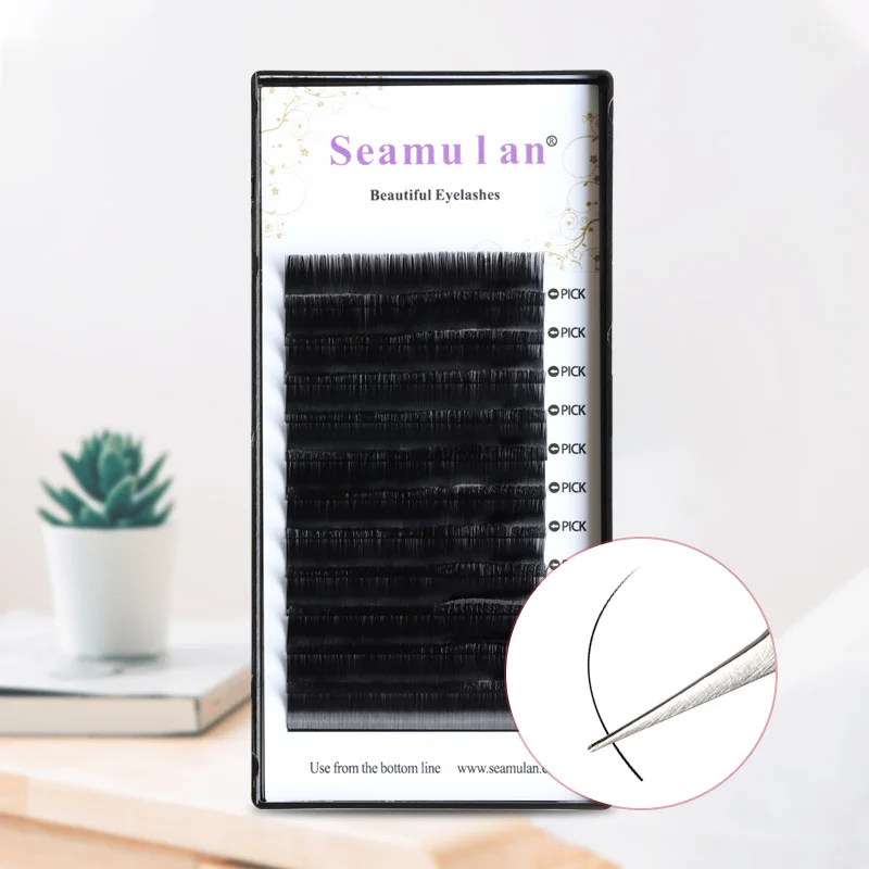 Seamulan Eyelash Extension Special Curvature for Women Makeup High Quality Lashes Natural Wispy Artificial Mink False Eyelashes