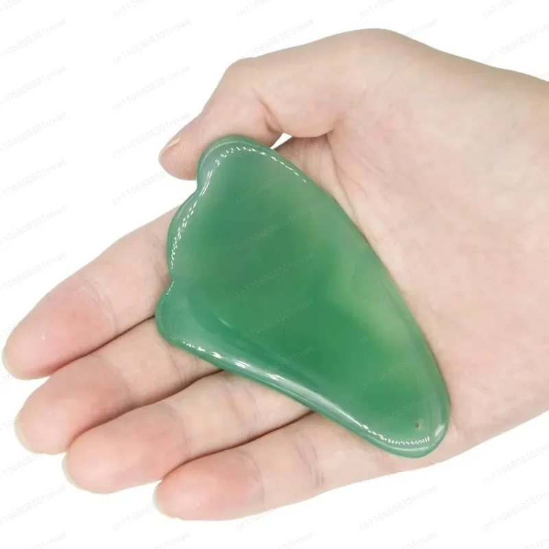 Natural Jade Gua Sha Scraping Massage Tool Guasha Board,Great Tools for SPA Acupuncture Therapy Trigger Point Treatment