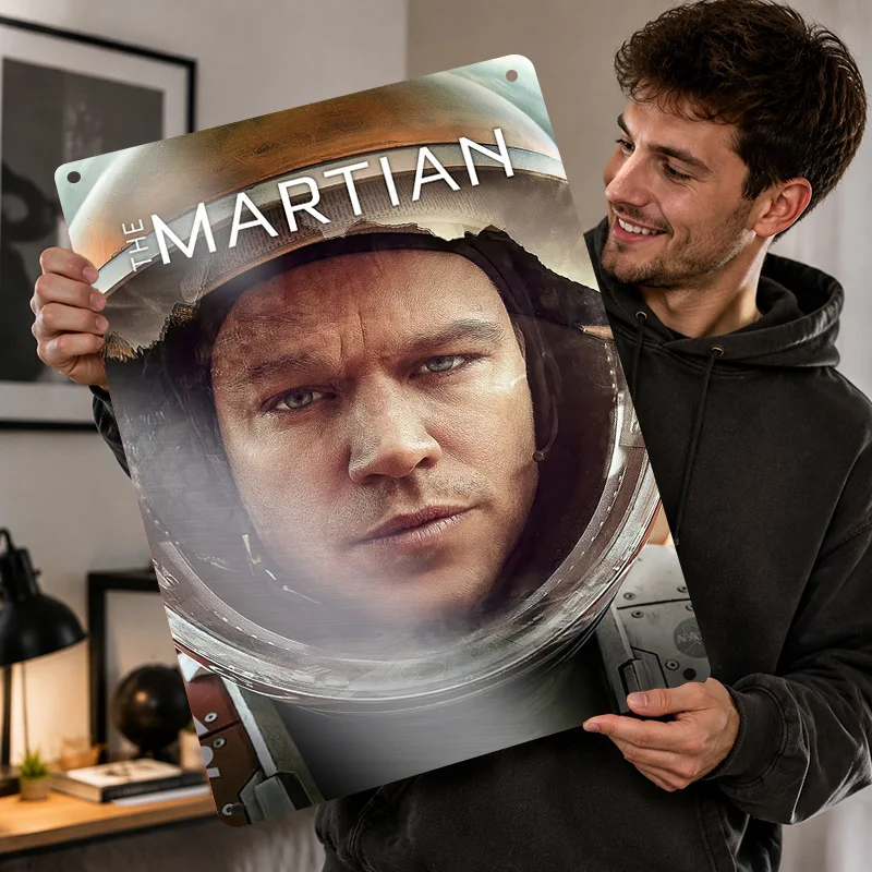 The Martian Printed Posters Customized Metal Sign Deep Universe Graphic Wall Art For Living Room Library And Cosmic Enthusiasts
