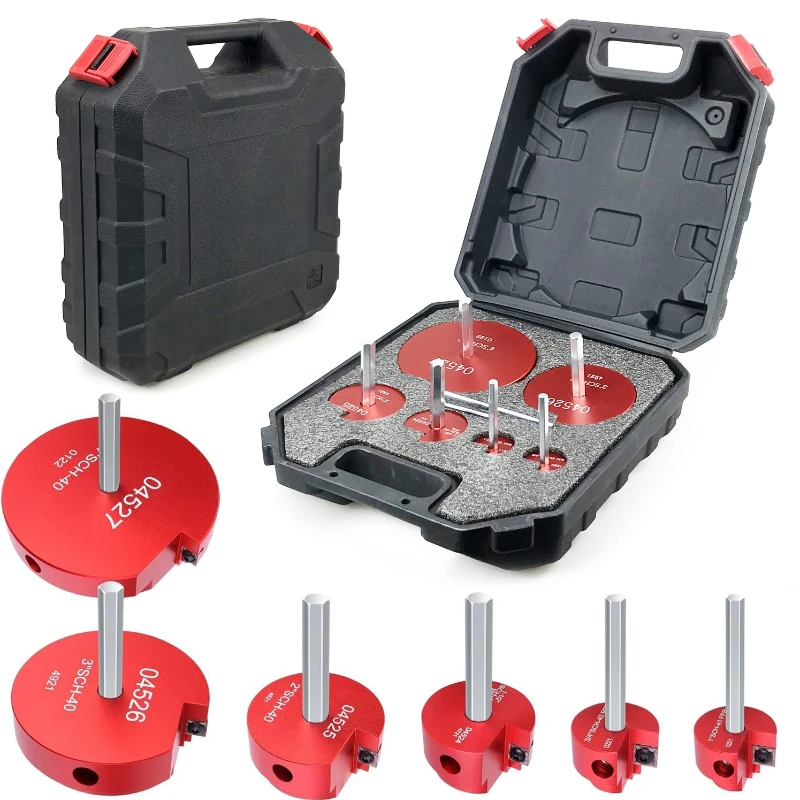 6-Piece PVC Pipe Hinge, Pipe Connector Tool, Expanding PVC Pipe Reamer