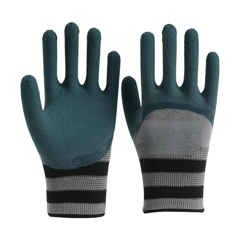 Embossed gloves special spot rubber gloves non-slip wear-resistant construction site work high breathable labor insurance gloves