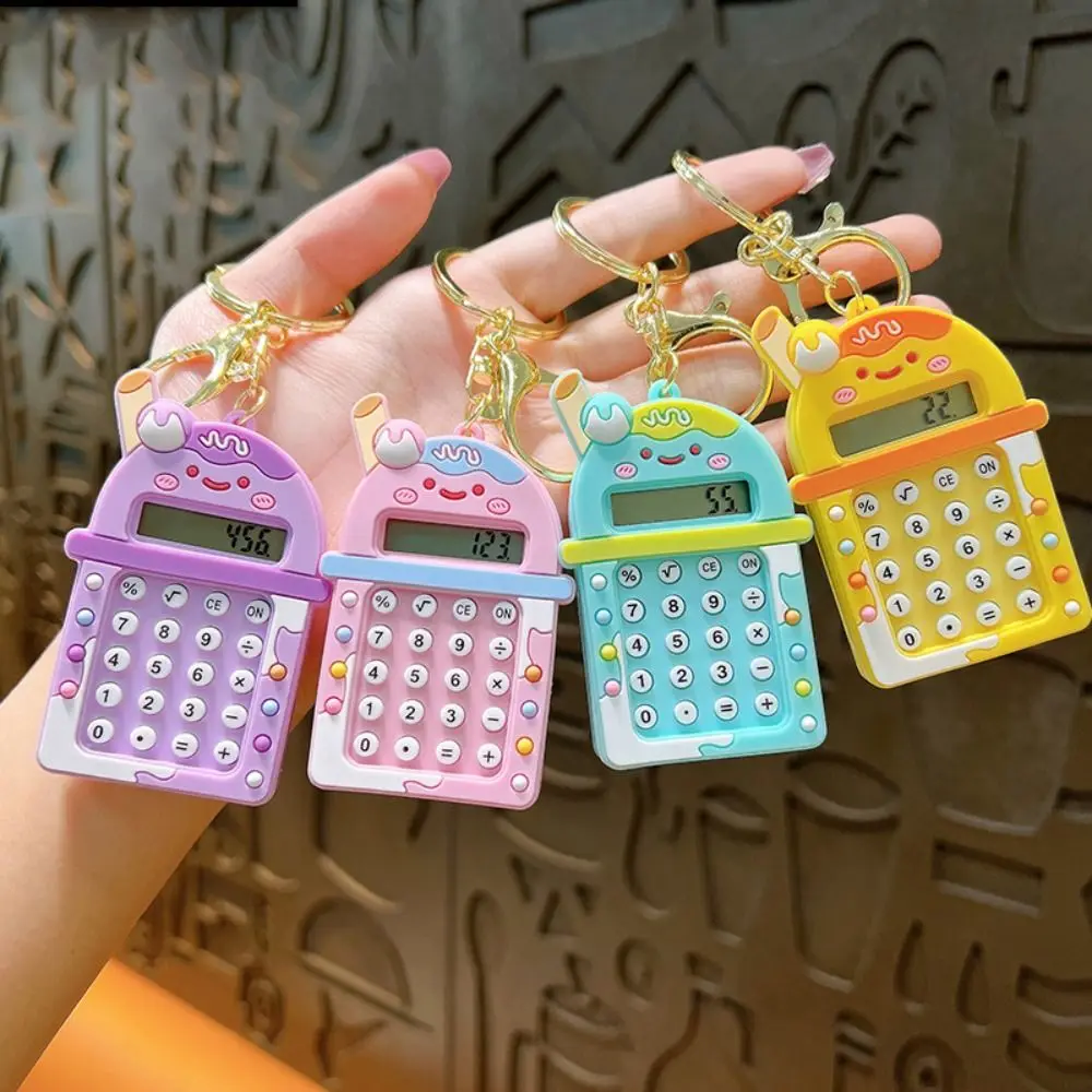 Kawaii Mini Calculator Portable Candy Color 8 Digits Display School Supplies Maze Lightweight Student Stationery Student