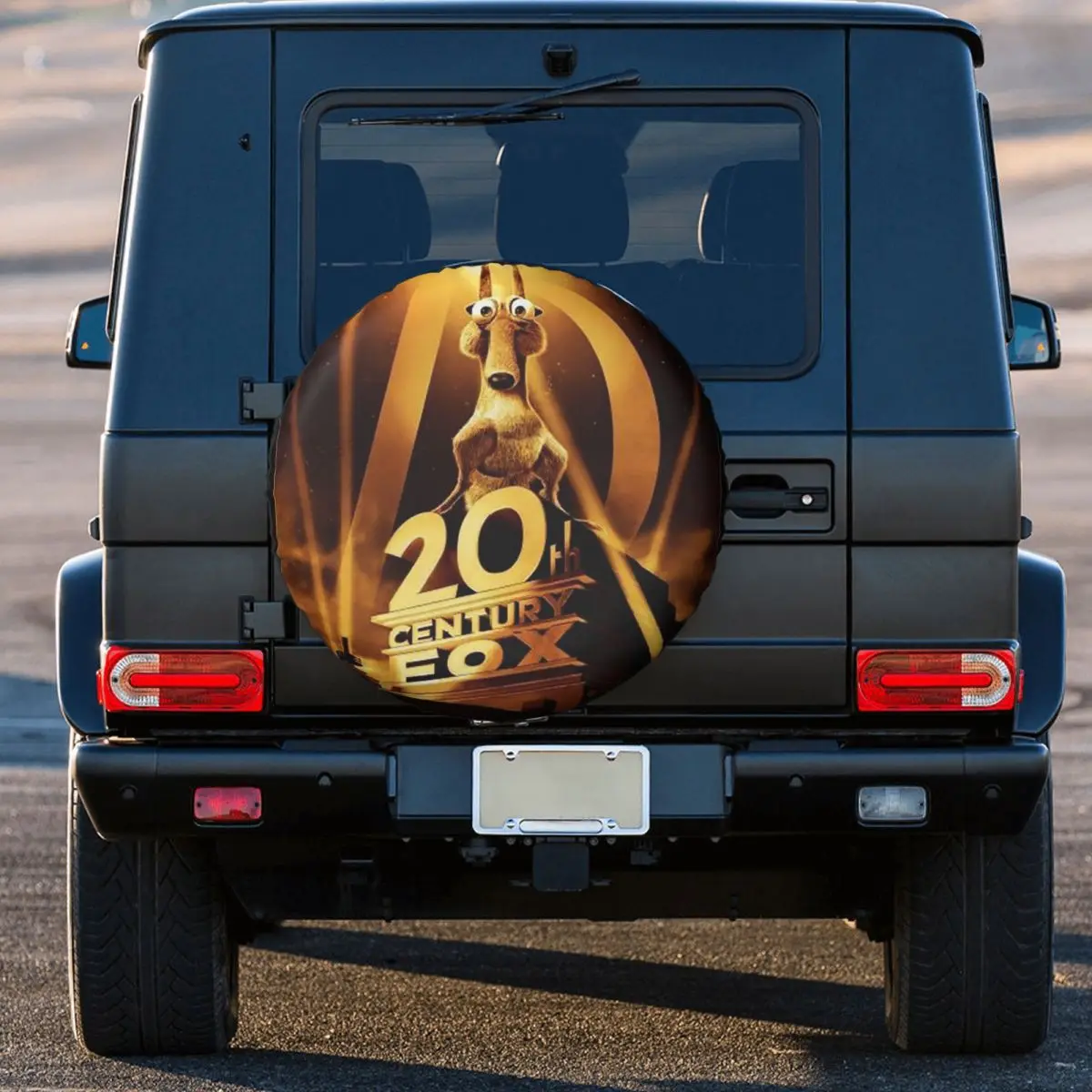 Custom 20th Century Fox Spare Tire Cover for Car Mitsubishi 4x4 Wheel Protector Covers 14