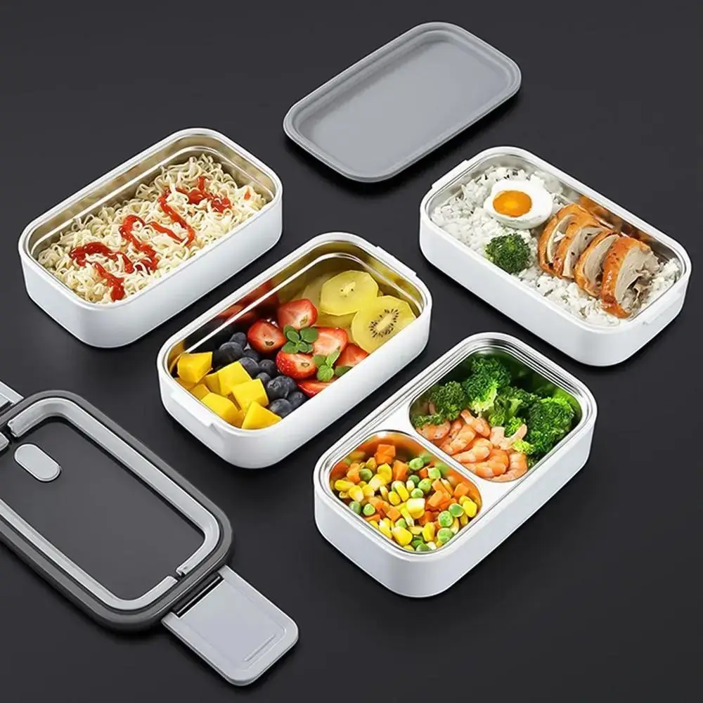 

Double Layer Insulated Food Container Leak-proof Sealed Design Divides Food Container Portable Leak-Resistant Portable Lunch Box