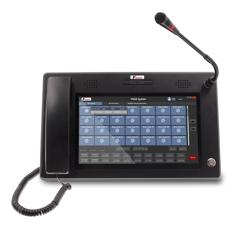 Hot-selling Control Room Operator Console Operator Workstation VoIP PA Telephone for PAGA System