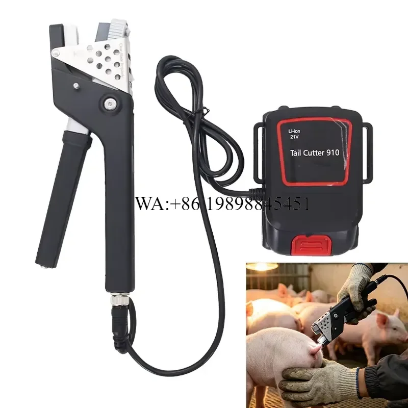 WMWMNU Rechargeable Thermal Tail Clipper Eco Friendly Reusable Safe Bloodless Hot Docking Pliers for Piglets Livestock Farm