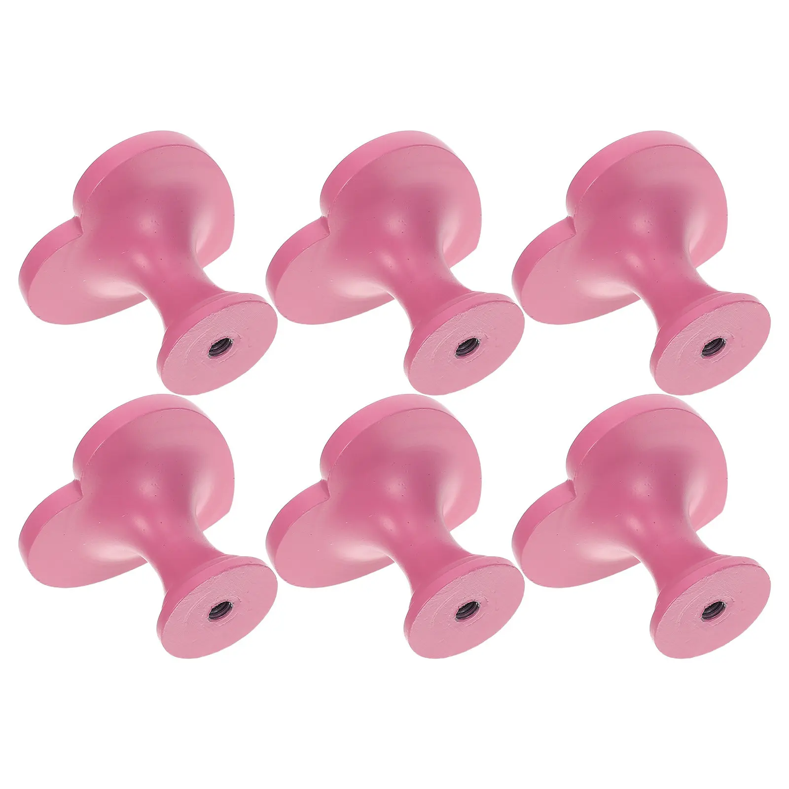 6pcs Heart-Shaped Cabinet Handles, Retro Zinc Alloy Drawer Knobs for Bedroom, Kitchen, Wardrobe, Closet Doors