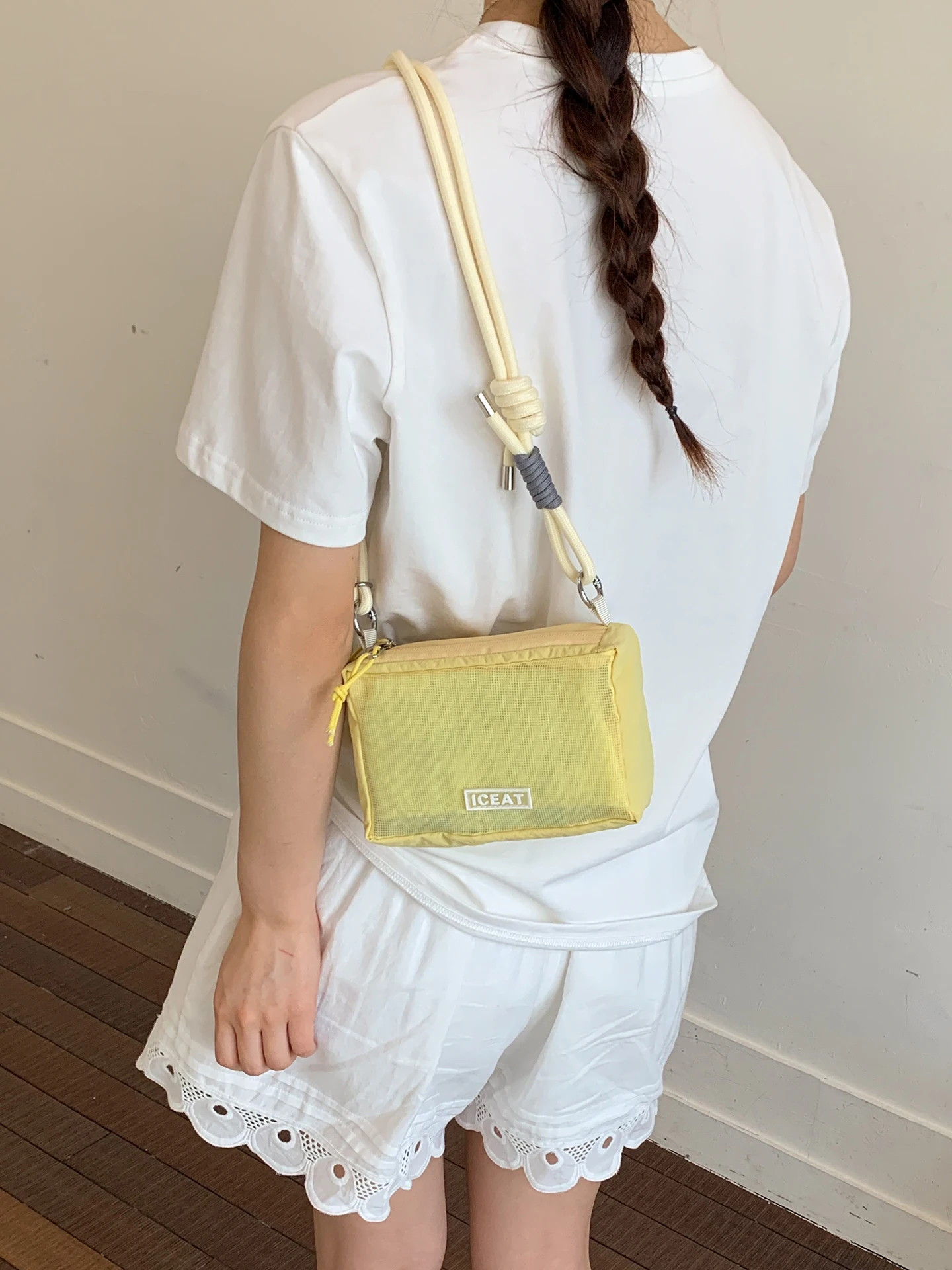 Lightweight Crossbody Phone Bag for Students Pink Dopaamine Functional Style Summer Essential Women's Handbag Casual Simple D...