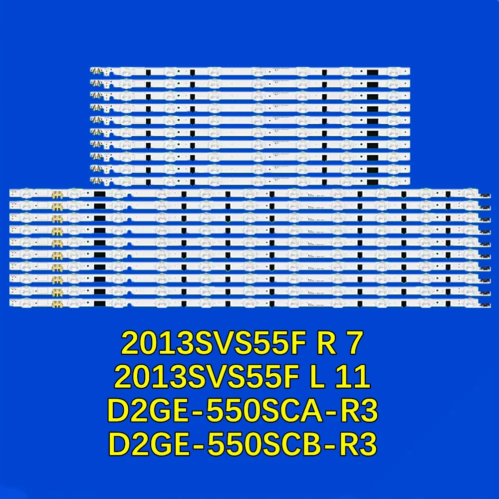 LED Strip for UE55F5000 UE55F5500 UE55F6100 UE55F6200 UE55F6400 UE55F6500 UE55F6800 UE55F5030 UE55F6320 2013SVS55F L 11 R 7